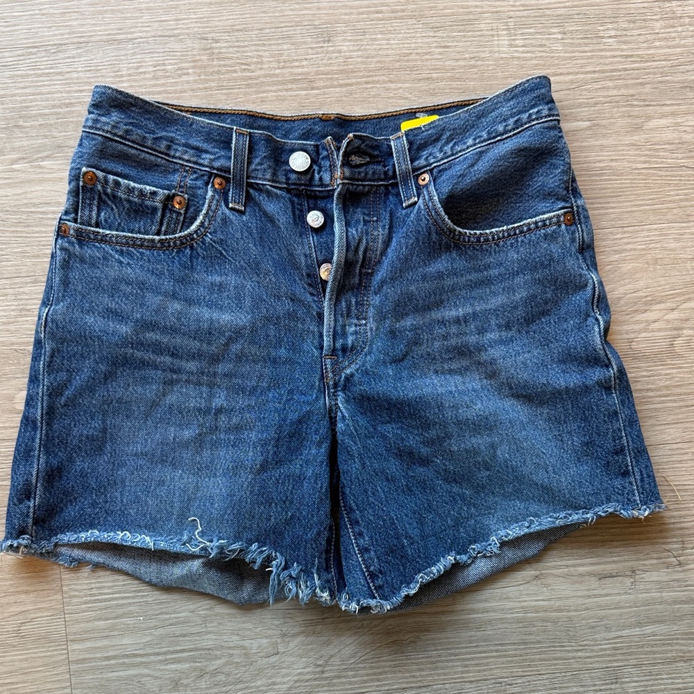 Levi's Dark Blue Denim Shorts
